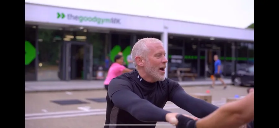 An outdoor signature session at The Good Gym MK